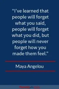 Singer, writer, poet and civil right acitivst Maya Angelou said it well in this quote. Details will be lost with time. But feelings will stand the test of time. Excellent quote by Maya Angelou