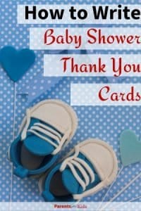  From the article How to Write Baby Shower Thank You Cards. Get tips and advice on your baby shower thank you notes wordings and messages. Use our template plus see our example baby shower thank you card wordings examples.  #newbaby #newmom #babyshower #babyshowerideas #motherhood 