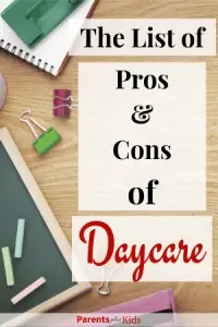 The pros and cons of sending your children to daycare. These are also important when trying to transition your kid to daycare. Transitioning to daycare. #parenting #parentingtips #stayathomemom #newmom #babytodaycare