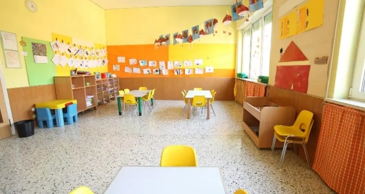 an empty daycare room