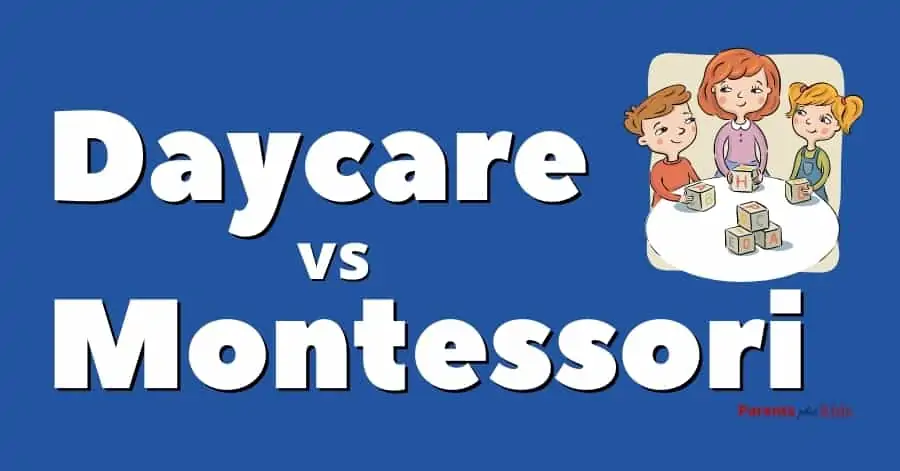 featured image for article daycare center vs montessori place