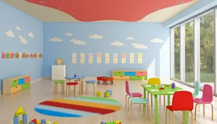 a nursery room 