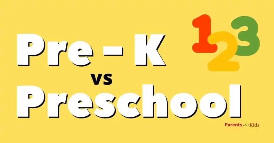 pre-kindergarten vs preschool