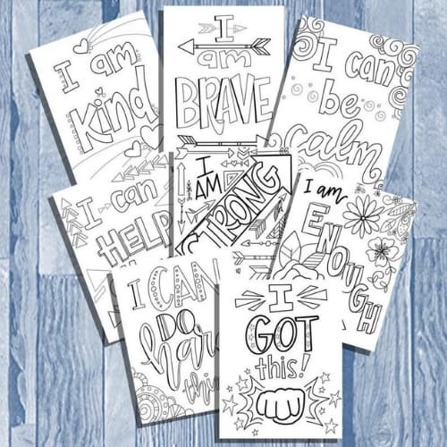 coloring pages affirmation