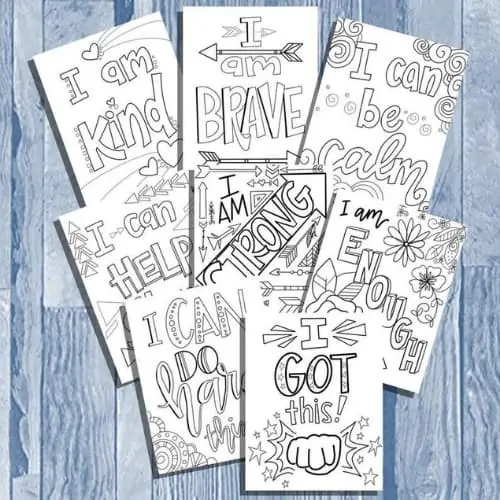 coloring pages affirmation