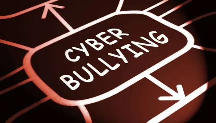 written words cyber bullying