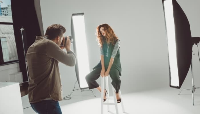 a tween model photoshoot