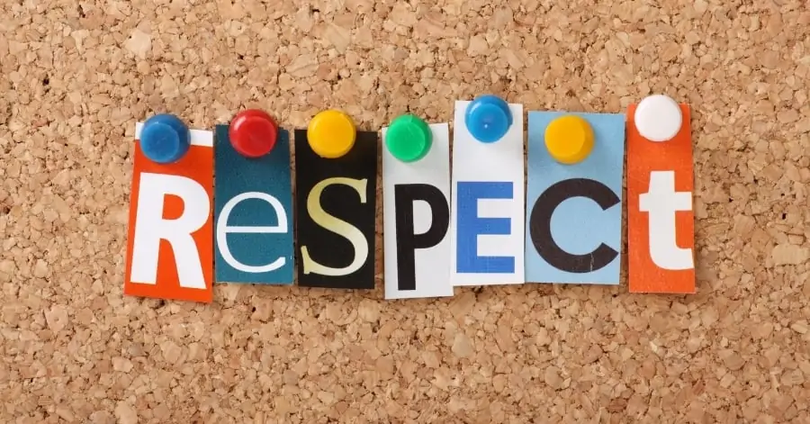 respect spelled out