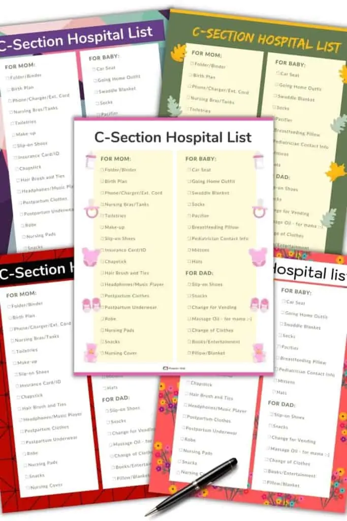 c-section checklists featured image