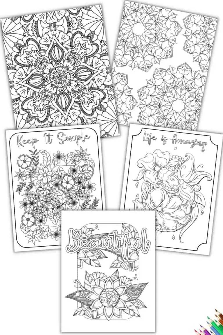 Work From Home Binder – Coloring Pages {5 Pages}