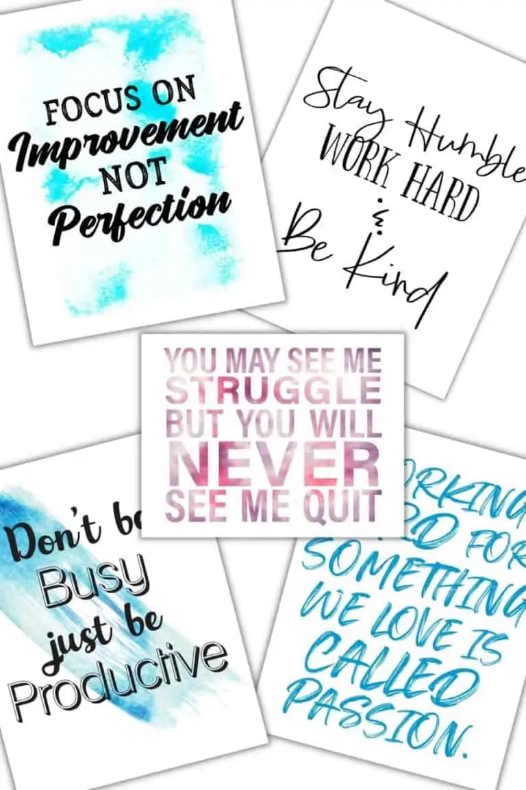 Work at Home Binder – Wall Art {8 pages}