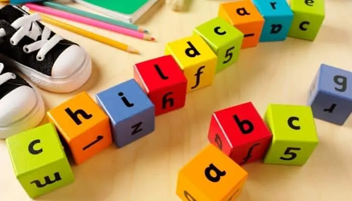 childcare spelled out