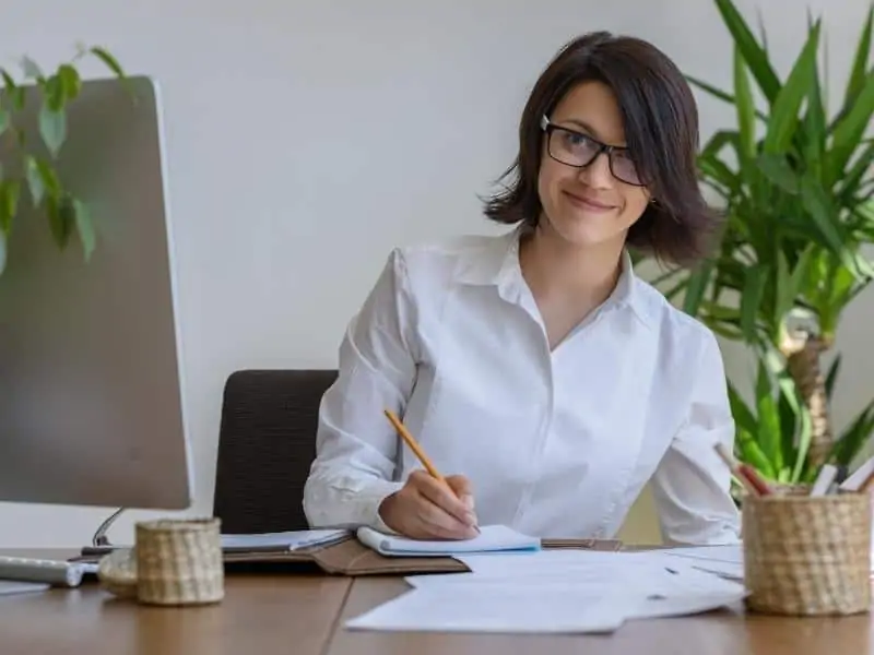 woman in the office