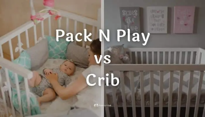 a crib and a pack n play