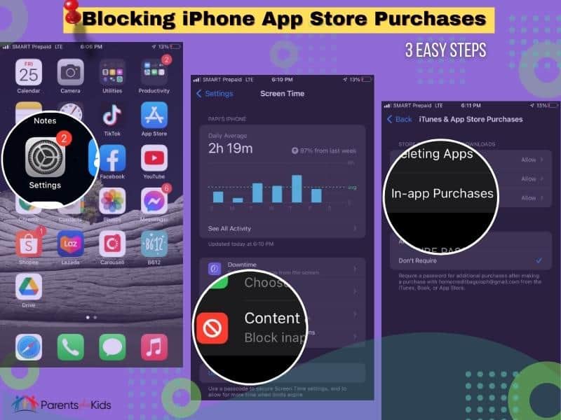 blocking iphone app store purchases