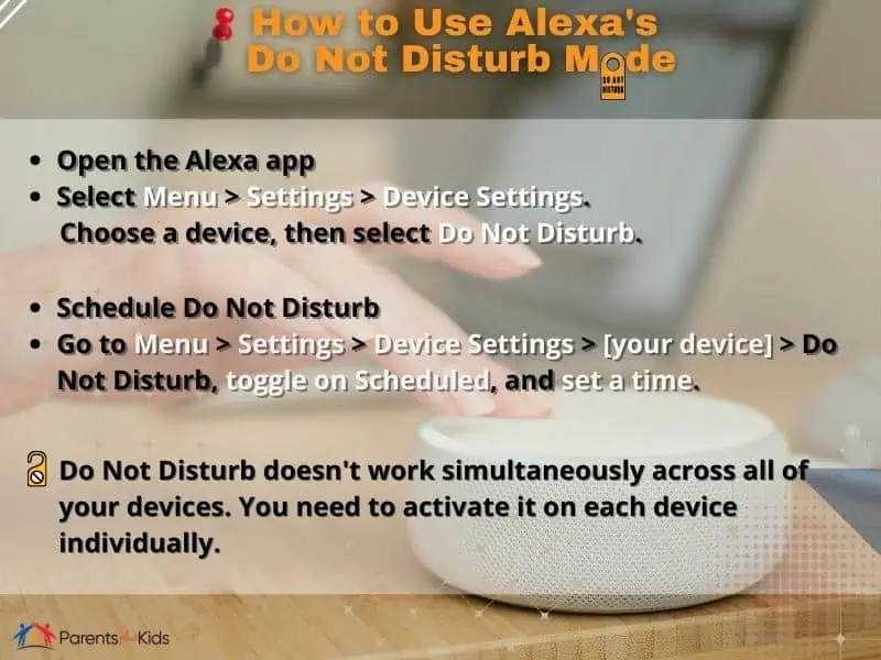 Step by step guide in using alexas do not disturb mode