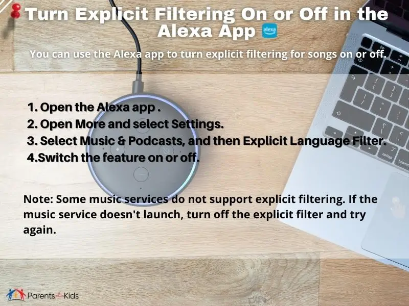 guide to turning explicit filtering on or off