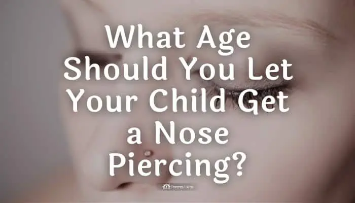 a teenager with nose piercing