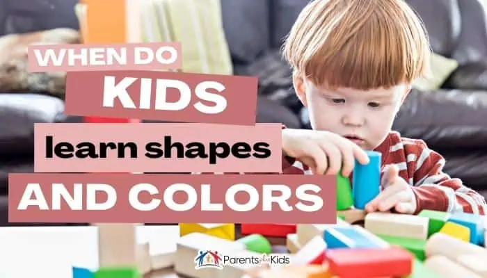 when do kids learn shapes and colors