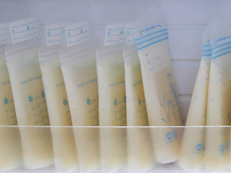 frozen breast milk stash
