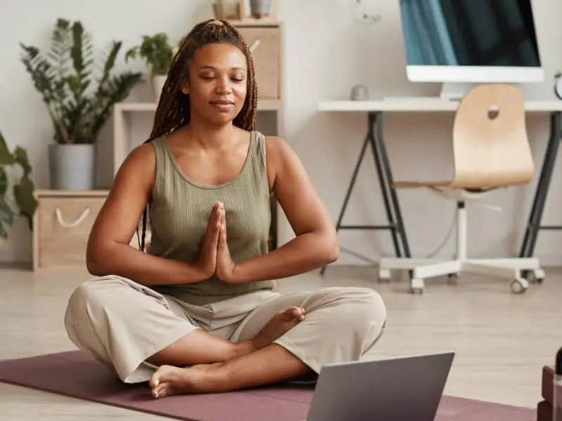 Article Image - woman meditating