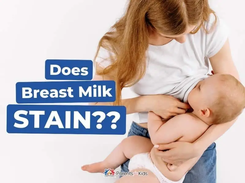 does breast milk stain