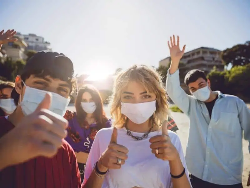 group of teenagers