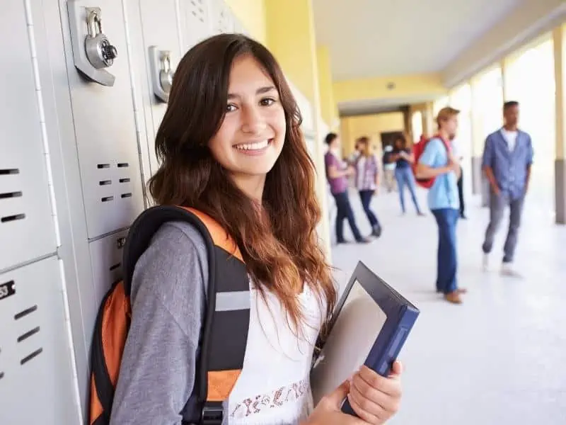 teen on school