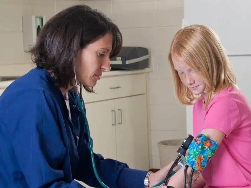 a nurse working at a doctors office