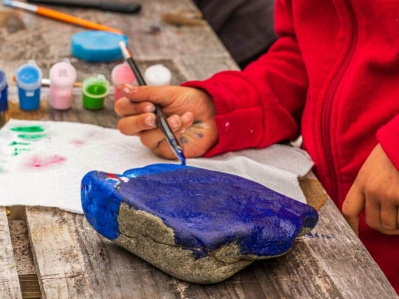 painting on rock