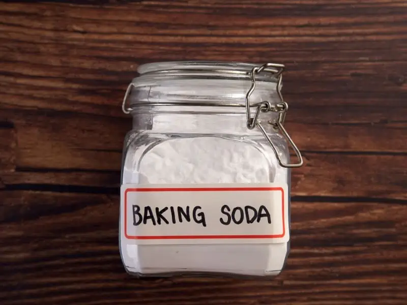 baking soda in container