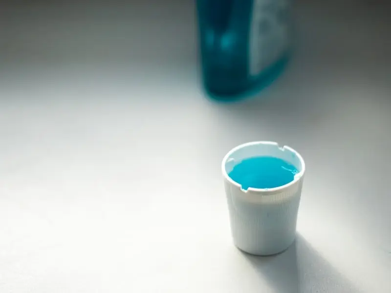 mouthwash in cap