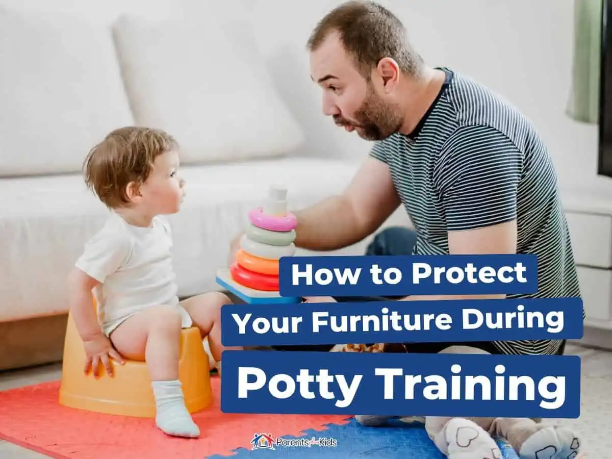 dad teaching potty