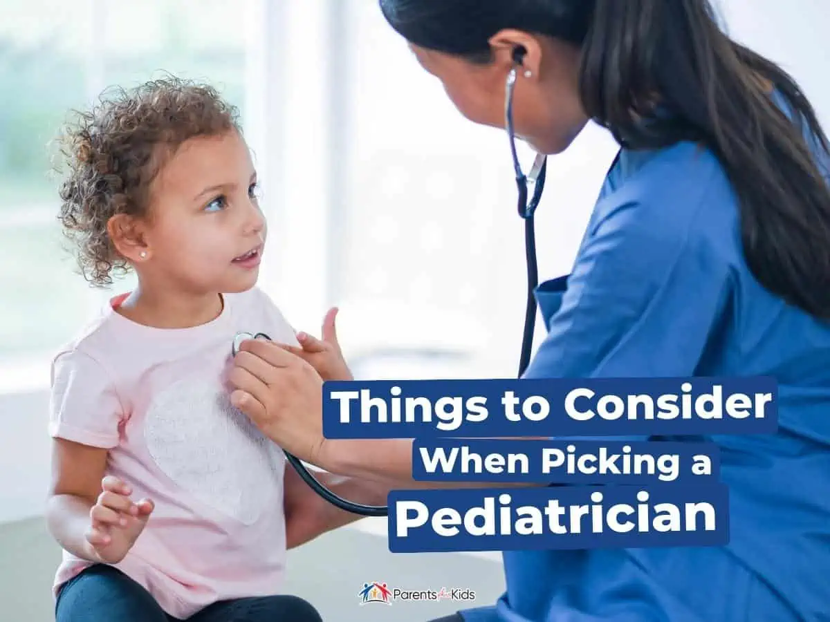 pediatrician taking care baby