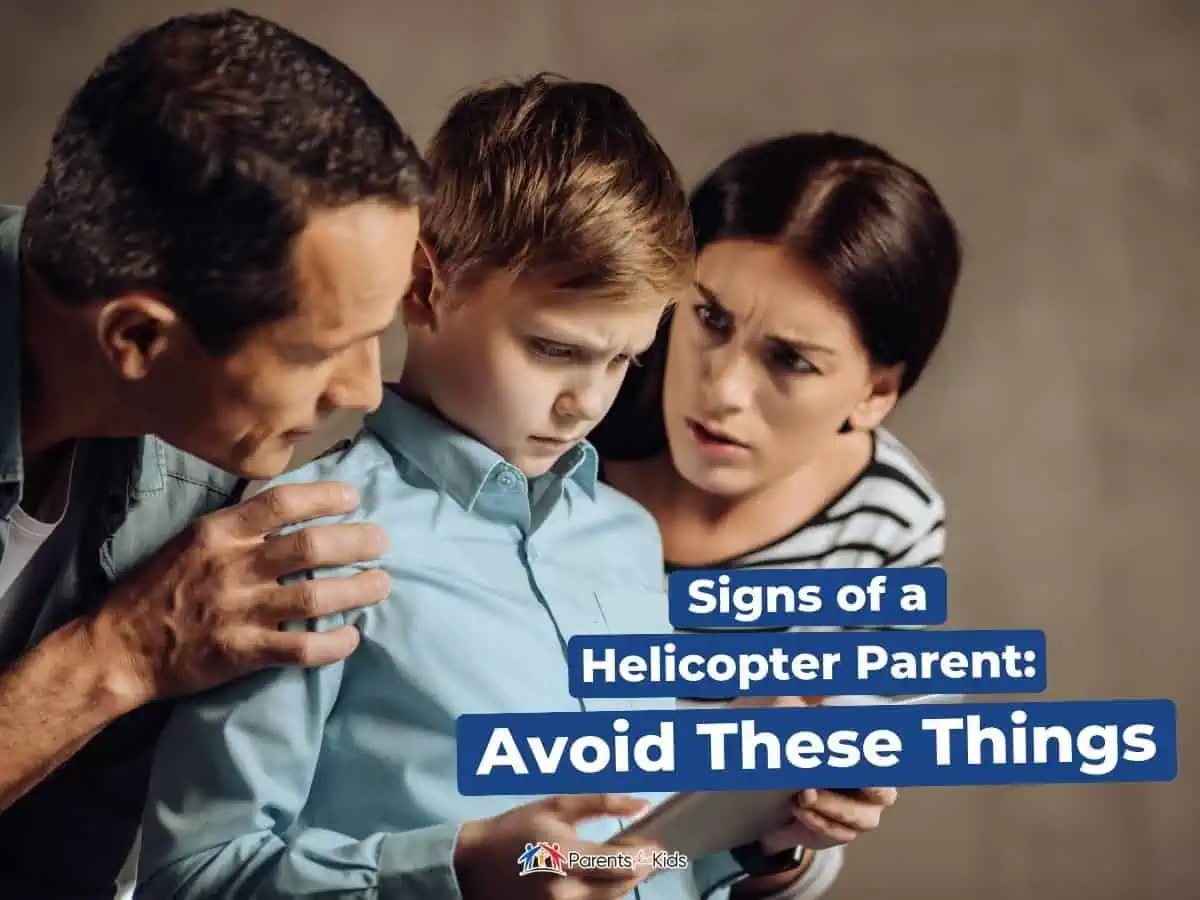 parents talking to child